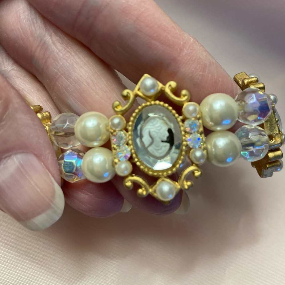 Faux Cameo Bracelet